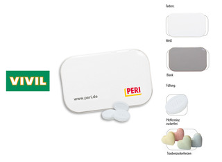 Klapp-Dose-96, Inhalt: VIVIL Extra Strong, zuckerfrei (Dose) ca. 60 g