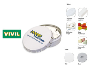 Klick-Dose-75, Inhalt: VIVIL Extra Strong, zuckerfrei (Dose) ca. 45 g
