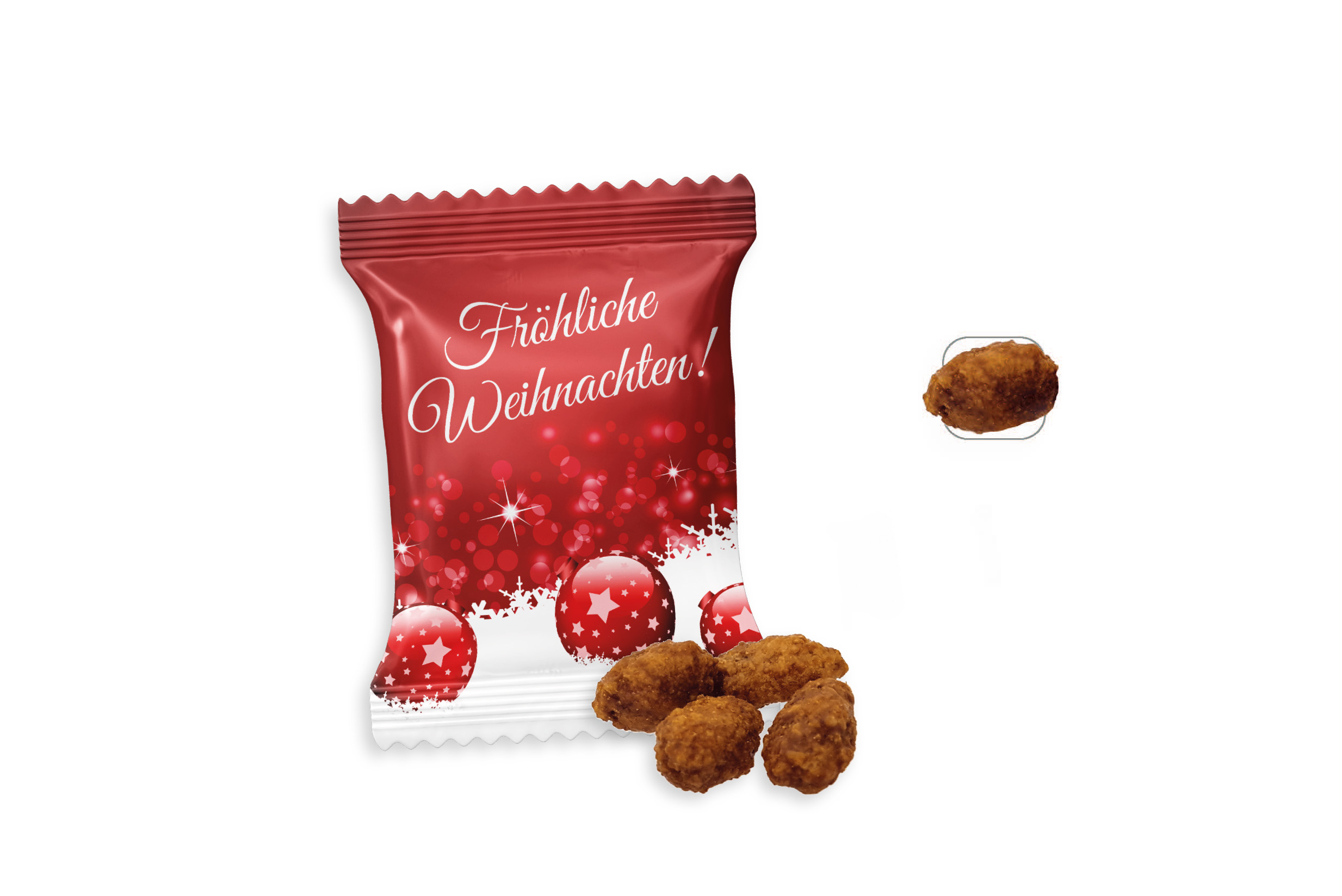 Gebrannte Mandeln Werbetüte, Inhalt: Gebrannte Mandeln ca. 10 g