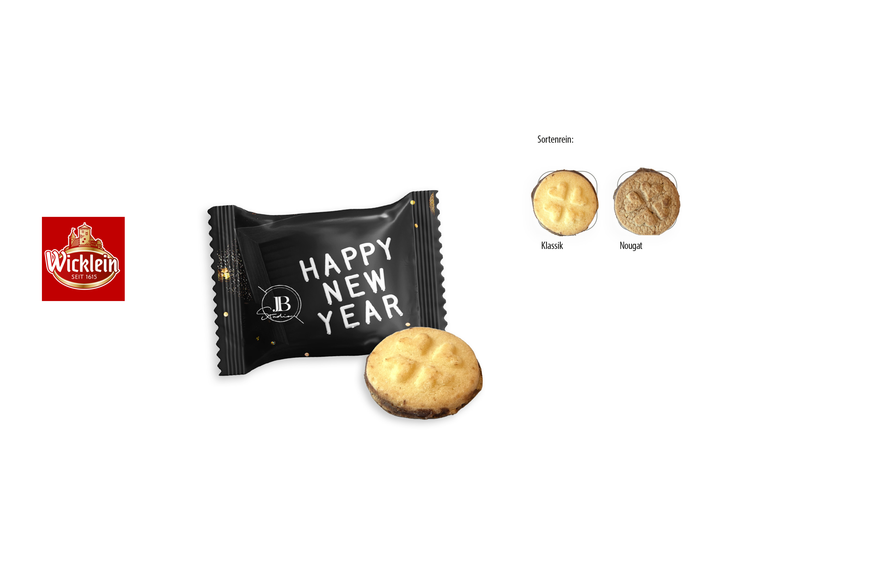 Wicklein Glückstaler Flowpack, Inhalt: Wicklein Glückstaler Nougat ca. 5 g