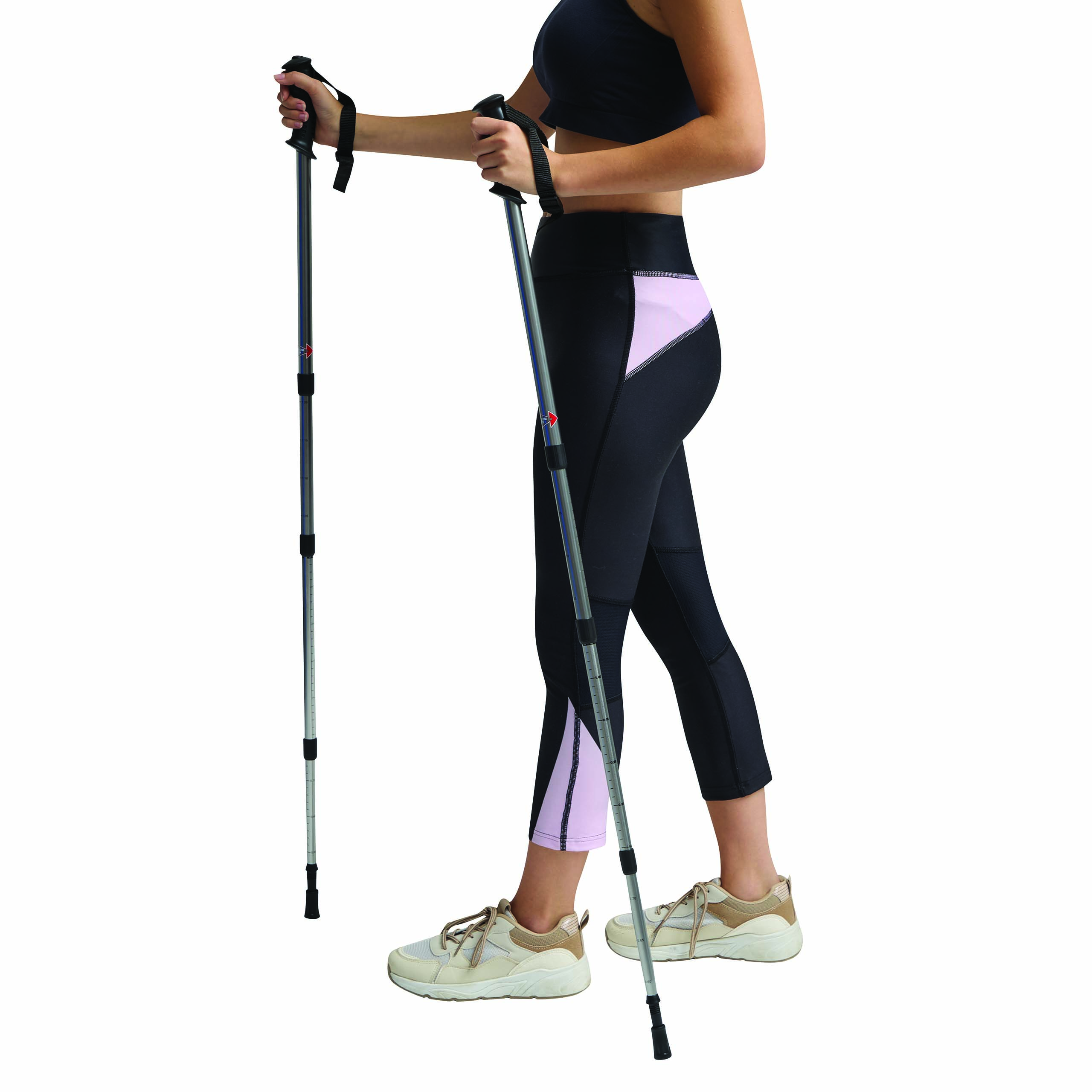 Ausziehbare Trekking-Stöcke FIT AND FUN