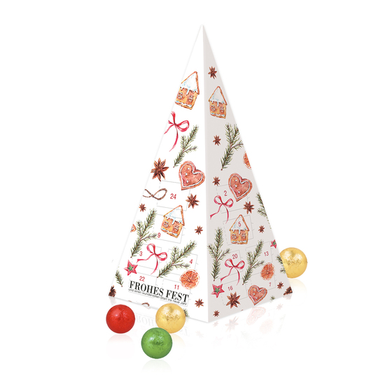 Adventskalender "Weihnachtspyramide" mit Fairtrade® Schokolade