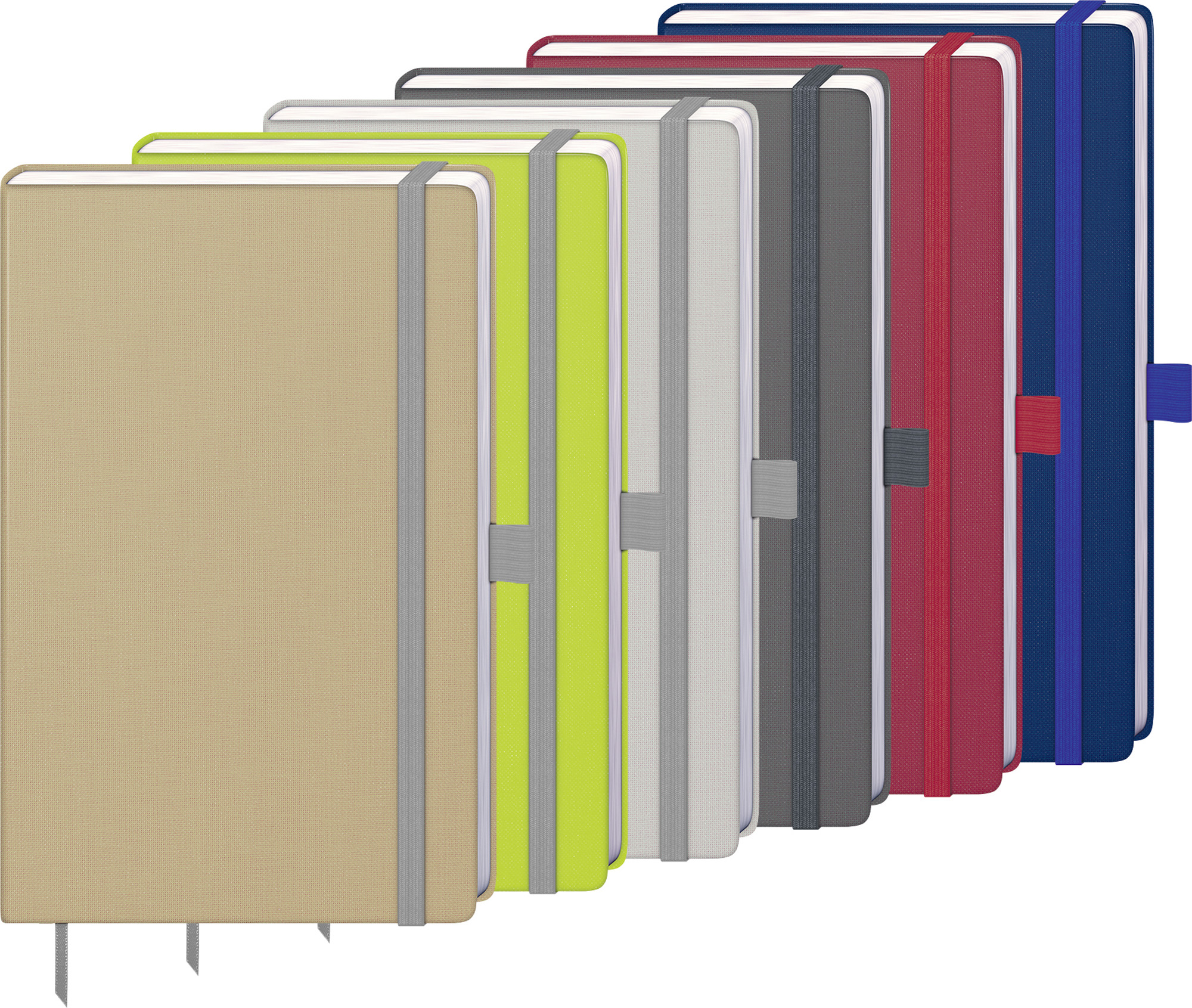 Notizbuch "Kompagnon Nature" ca. A5, kaminrot, Naturpapiereinband