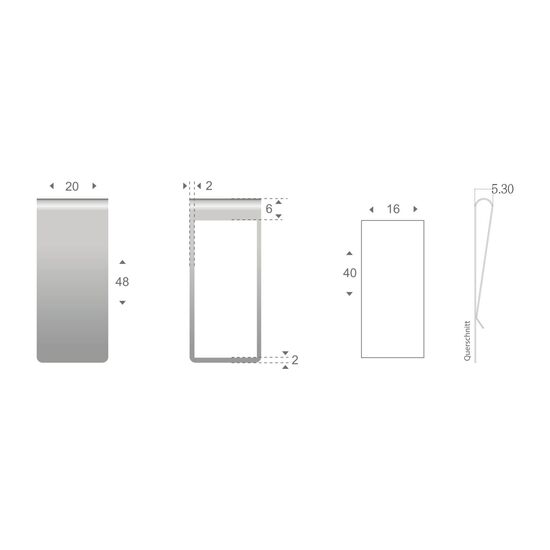 ROMINOX® Straight Clip XL