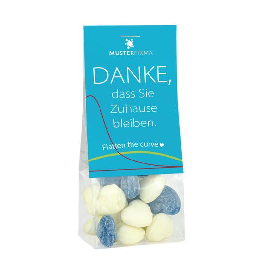 Naschbeutel Herzbonbons