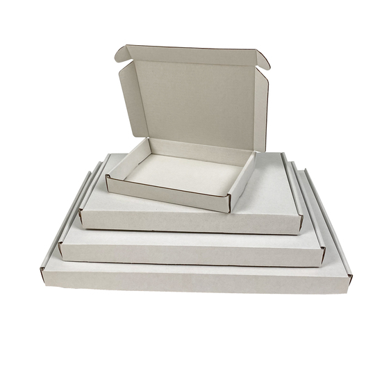 Versandkartonagen  VPD123 35 x 25 x 2,5 cm weiss