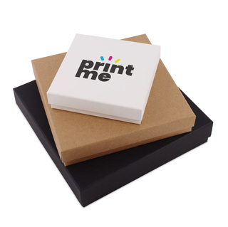 Stülpdeckel Kartonage  VPL013 20,7 x 20,7+4,3 cm  schwarz