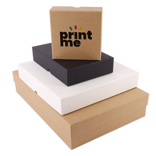 Stülpdeckel Kartonage  VPL019 26 x 26+4,1 cm  braun