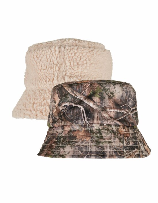 FX5003RS FLEXFIT Sherpa Real Tree Camo Reversible Bucket Hat