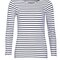 Women`s Long Sleeve Striped T-Shirt Marine