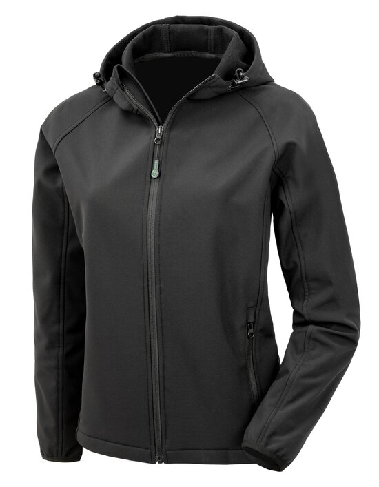 RT911F Result Genuine Recycled Women´s Recycled 3-Layer Printable Hooded Softshell Jacket