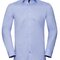 Men`s Long Sleeve Tailored Contrast Herringbone Shirt