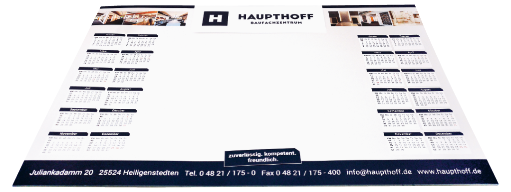 Schreibunterlage - "Vorsicht: Auslaufartikel!"